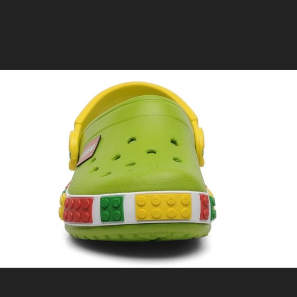 *RARE* Crocs NWT Blue/Yellow Lego Clog Sandals Unisex Multiple Sizes Available - Picture 4 of 7